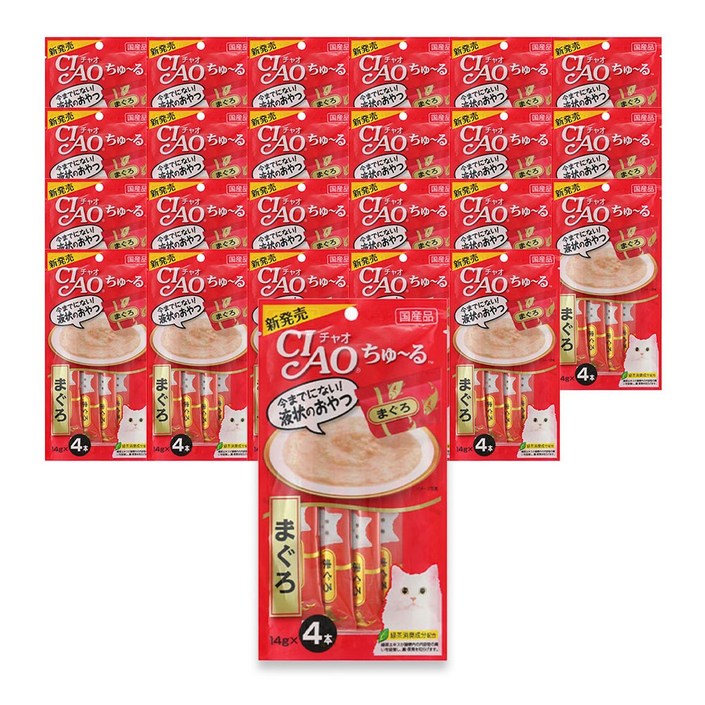 이나바 CIAO 챠오 츄르 참치 4P (SC-71) X 48개 세트, 48개, 참치