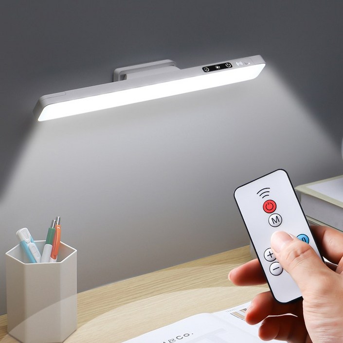 Danni 무선 자석 LED 무드등 블루라이트 차단 독서등, 화이트