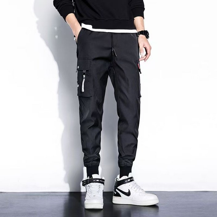차쿠 4계절 남성 카고바지 테크웨어 조거팬츠 포켓 캐주얼팬츠 작업복바지4계절 겨울 기모