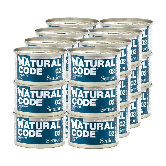 내추럴코드 이탈리아 고양이캔 16가지 맛, 24개, 85g, 시니어 02 참치