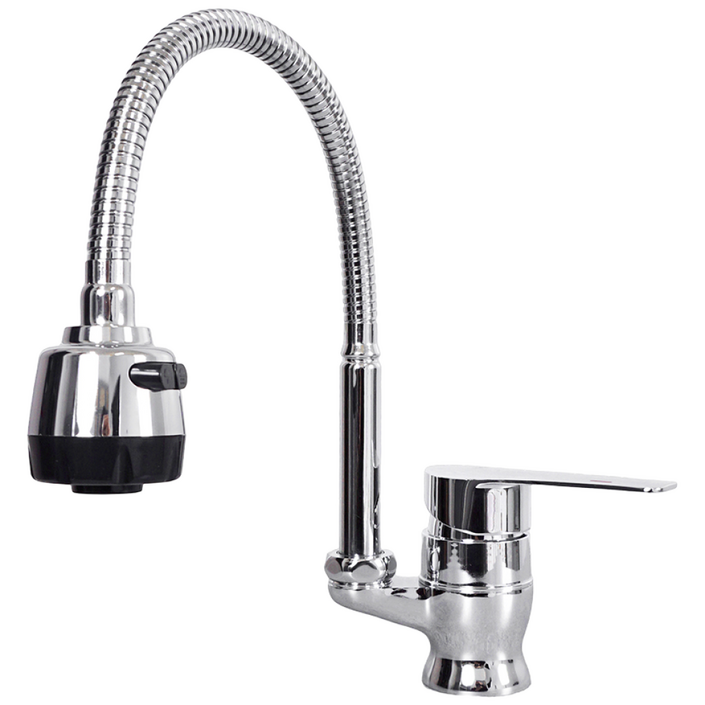 아바스 국산 KS인증 원홀 자바라 수도꼭지 싱크대 씽크대 코브라 싱크대수도꼭지 주방수전, 1세트