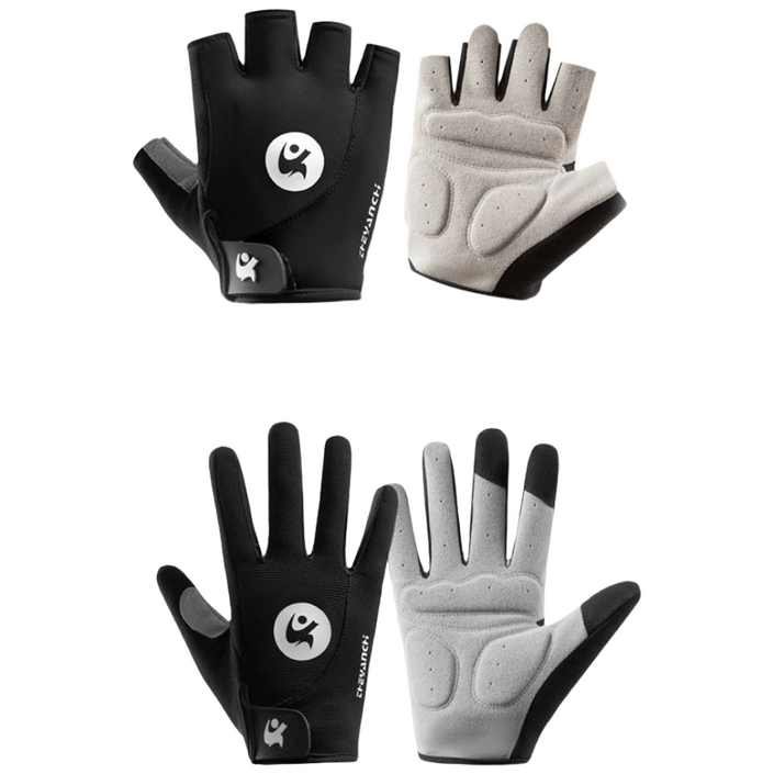 댄트스포츠 충격흡수 자전거 장갑 반장갑  긴장갑 1세트 2개, 라이딩블랙, 1개