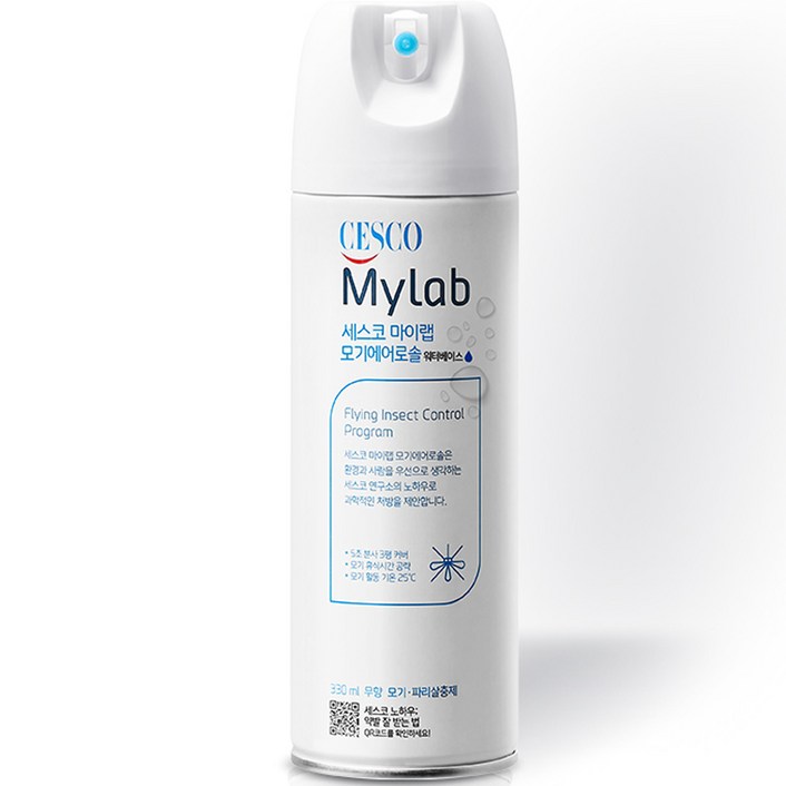 세스코마이랩 모기 에어로솔 워터베이스 무향, 1개, 330ml