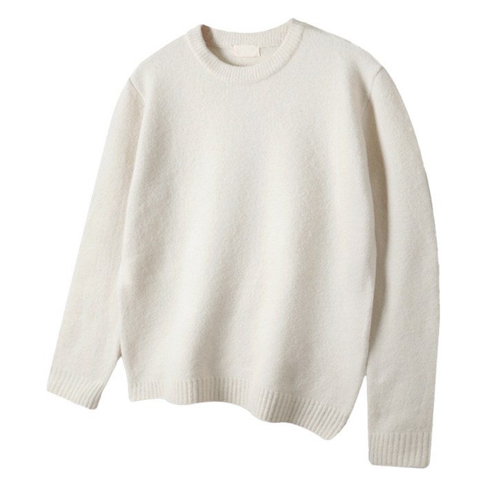 해리슨 오버핏 울스판 라운드 니트 티셔츠 HA1496 MEL1029