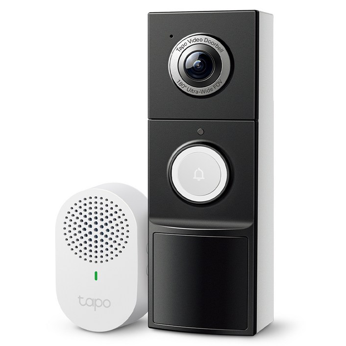 타포 500만화소 비디오 도어벨  차임벨 세트 Tapo D235, TAPO D235도어벨TAPO D100C차임벨