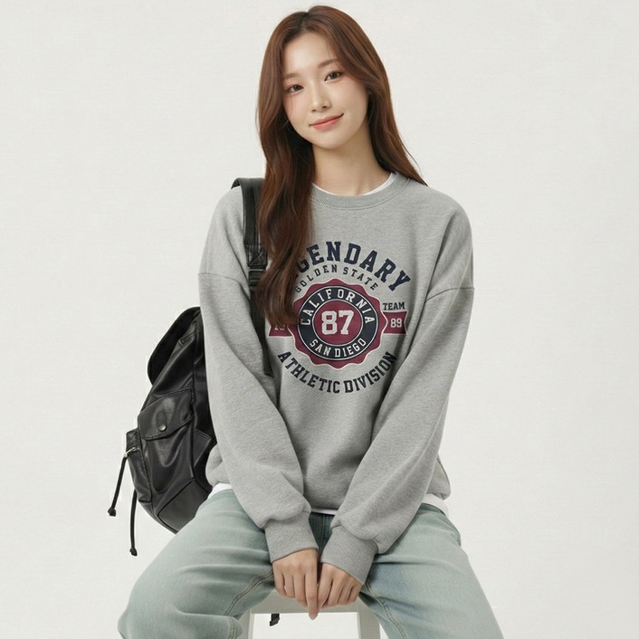 메이첼 레비안 캘리포니아 빈티지 캠퍼스 맨투맨 12385