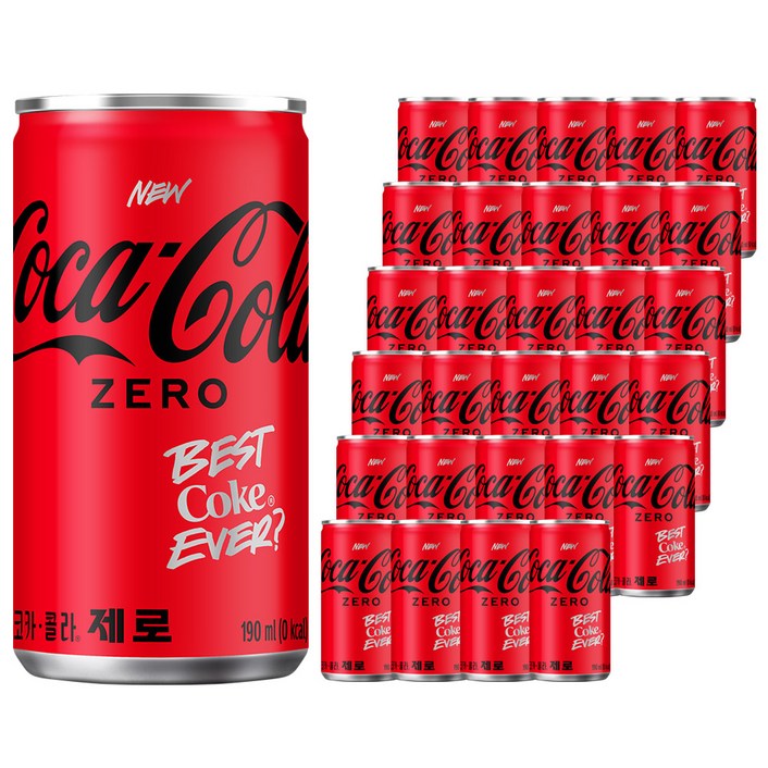코카콜라 제로, 190ml, 30개