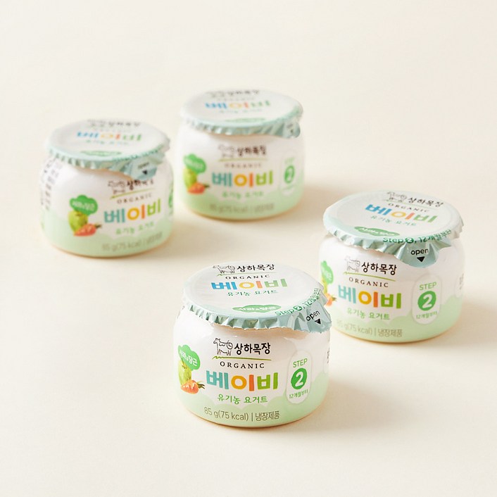 상하목장 베이비 유기농 요거트 사과당근