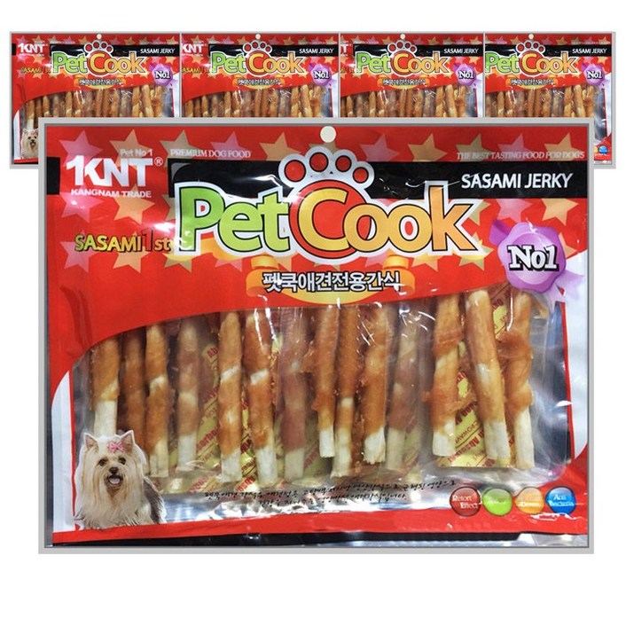 펫쿡 대용량 강아지육포 간식 300g x 5봉, 300g, 1개 펫쿡 대용량 강아지육포 간식 300g x 5봉, 300g, 1개
