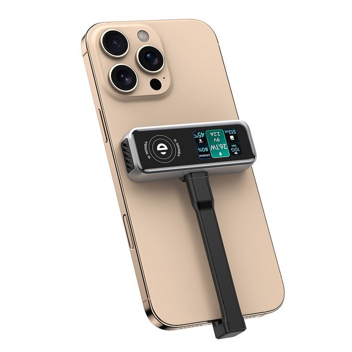 초텍 아이폰 C타입 외장하드 SSD 인클로저 프로레스 ProRes 맥세이프 핸드폰, 블랙, 512GB