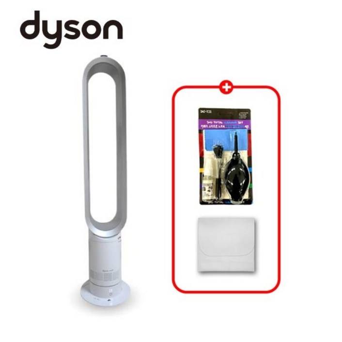 다이슨 쿨 선풍기 타워형 AM07 화이트실버  프리미엄 2종패키지  청소도구세트극세사융 증정  재고보유  TJ
