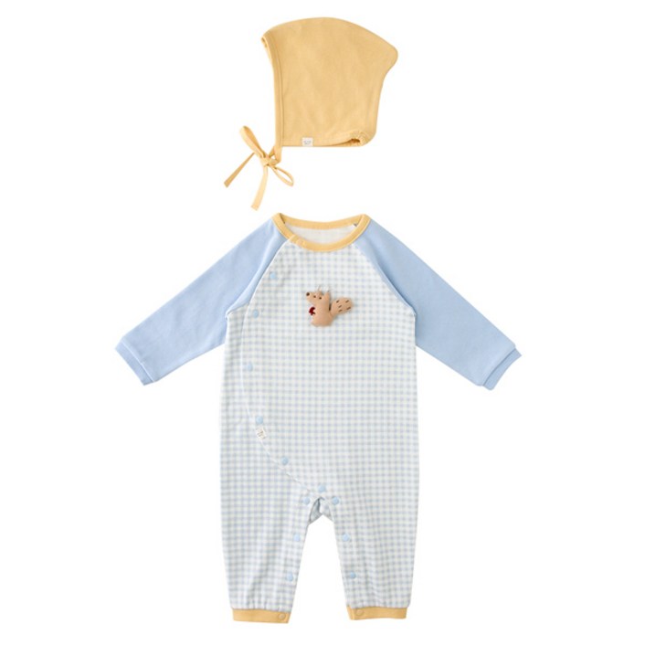 밍크뮤 로미체크SET우주복 BL 34A7004102 시즌의류 간절기