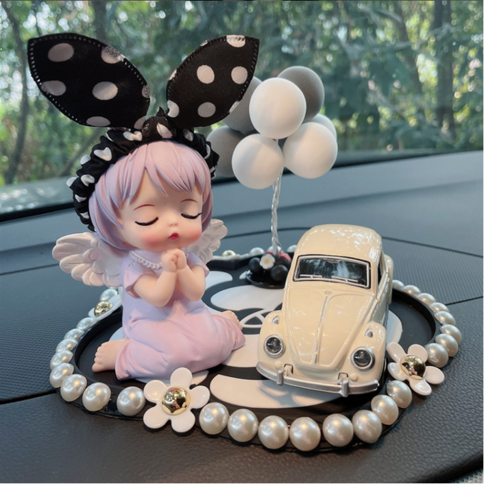 스마일하우스 차량용장식용 인테리아소품 천사인형 캐릭터 세트