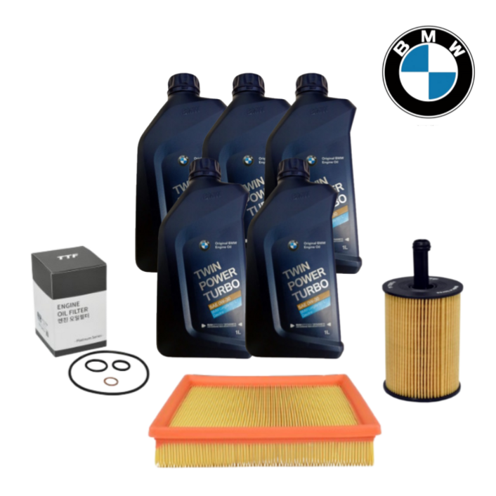 순정 BMW 3시리즈 F바디 0W30 엔진오일  TTF오일필터  에어필터 세트, 1개, 320d B47