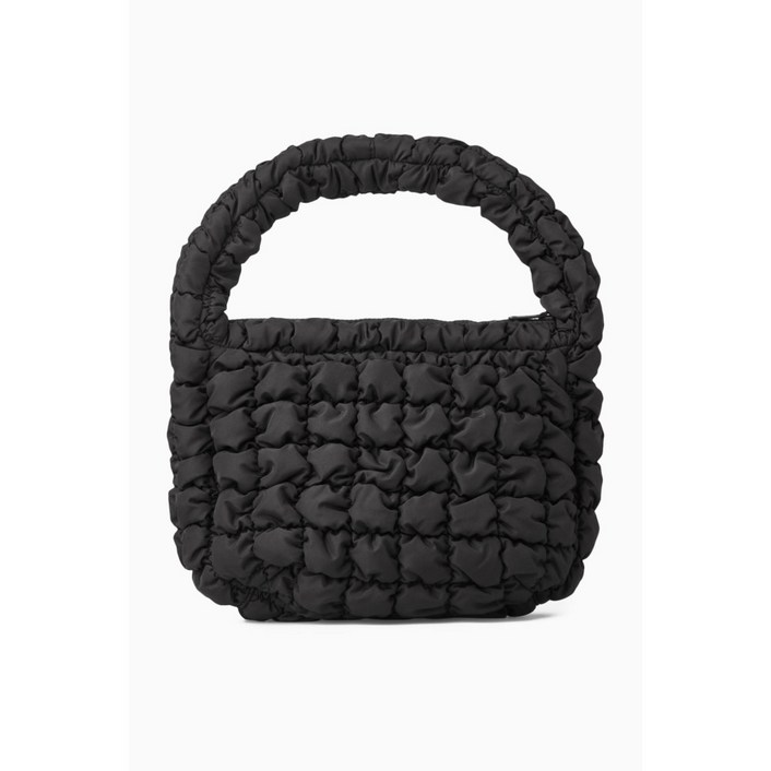 COS 코스 퀼티드 구름빵 미니백 블랙, 블랙