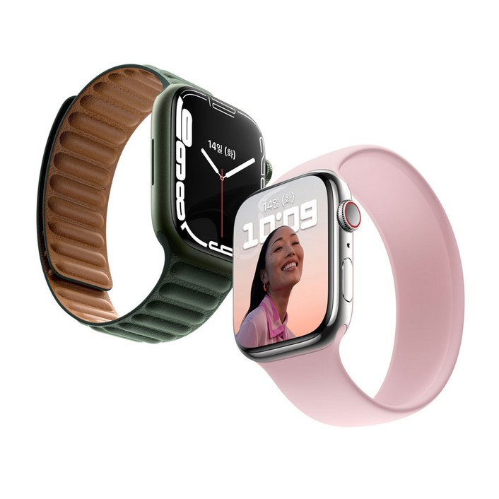 애플워치 시리즈 7 알루미늄 2021, GPS, 45mm, 미드나이트