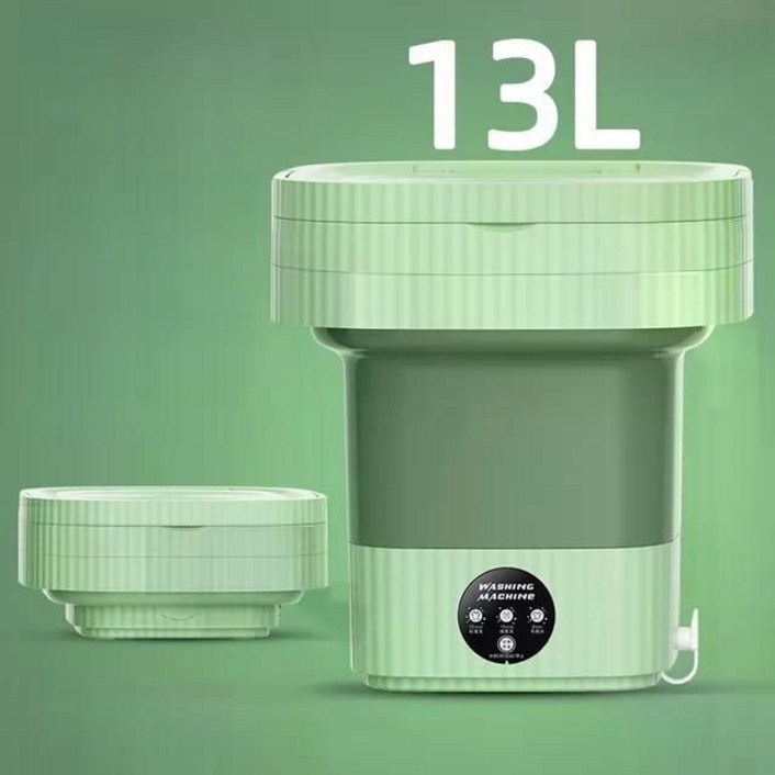 초음파 접이식 세탁기 대용량 캠핑 여행 속옷 휴대용 미니 EU 13L