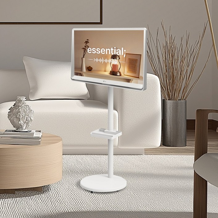 LG전자 [룸앤티비 2세대 27TQ600SW + 스탠드 ] 룸앤바이미, 이동식 TV, 스마트 TV, 27TQ600SW+스탠드, 68.6cm