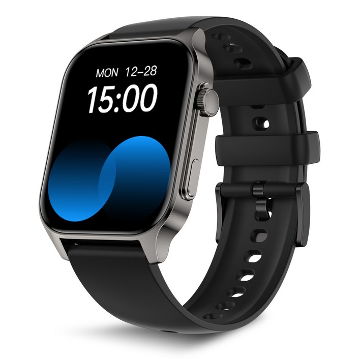 WAPIK 웨어러블 블루투스 통화 스마트워치 X5S 1.91인치, 블랙, 4.8cm, GPS + 블루투스