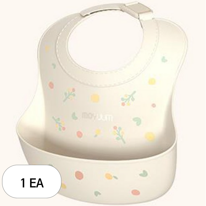 모윰 실리콘 이유식 턱받이