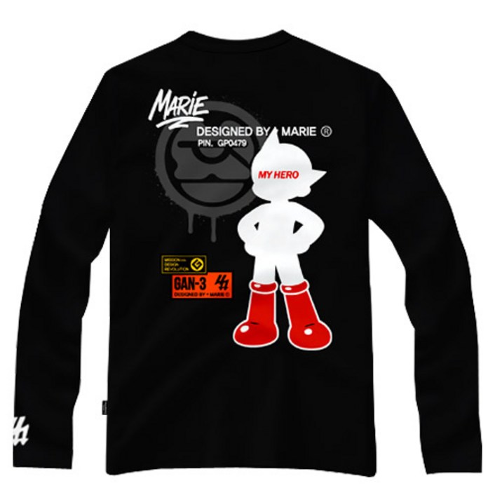 간쓰리 더히어로 국내생산 디자이너 긴팔티