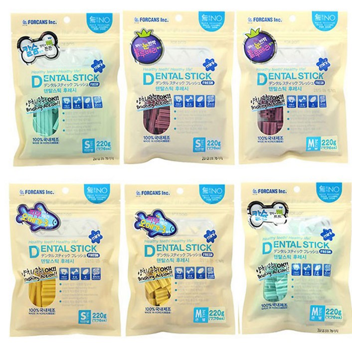 포켄스 덴탈스틱S(작은별)220g 3종, 220g, 3개