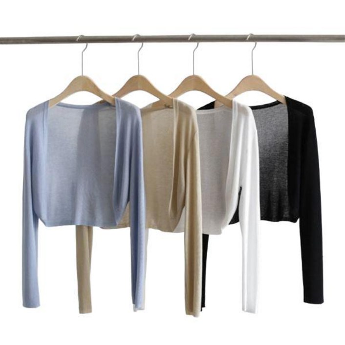 라이트핏 슬림핏 플레어가디건 마드제이 투명가디건 여리여리핏 크롭가디건 심플 가디건