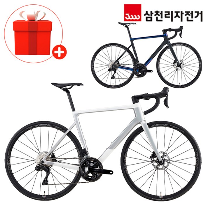 첼로 2025 100% 완조립 700C 케인 E7 24단 105 Di2 카본 올라운드 로드 사이클 자전거, 펄화이트/레인보우실버, 1개