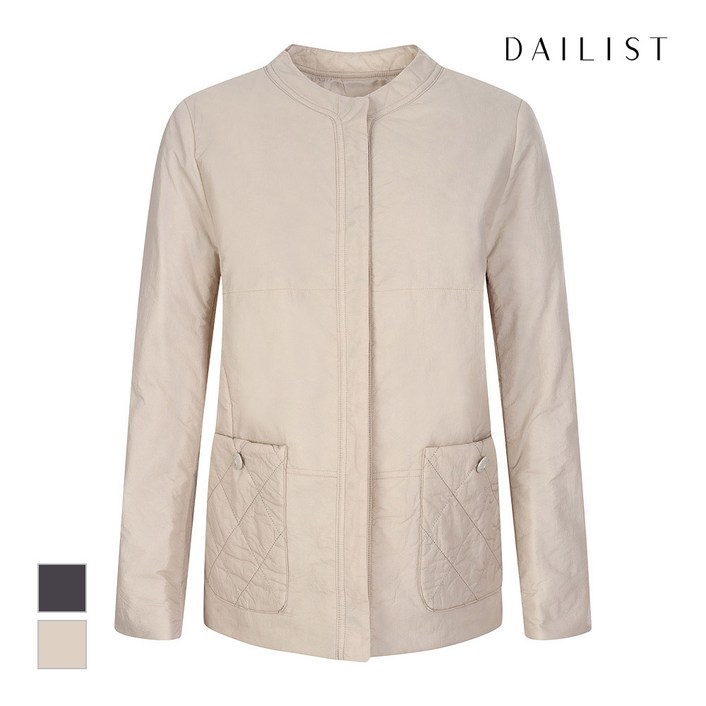 데일리스트 주머니퀼팅 포인트 패딩MDBKA3W9231