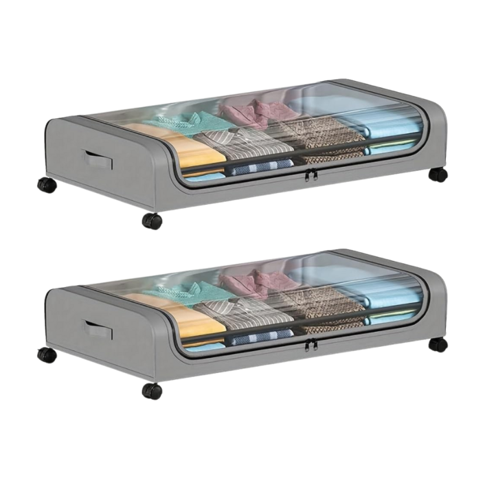 노틈 언더베드 리빙박스 11 침대밑수납장 침대수납박스 속옷정리함, 1세트, 그레이