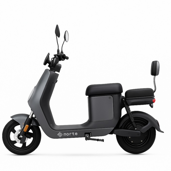 노르테 전동 스쿠터 전기 바이크 성인용 출퇴근 자토바이 미니벨로 오토바이, 그레이