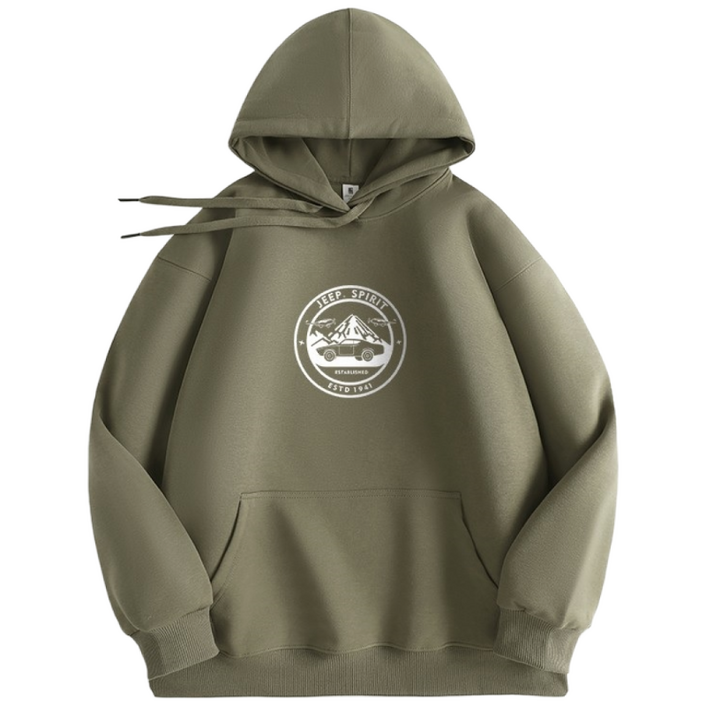 JEEP spirit 국내발송후드티셔츠 NEW 남자 여자 남성 여성 티셔츠 가을 겨울 봄 JPHJ26AHM017