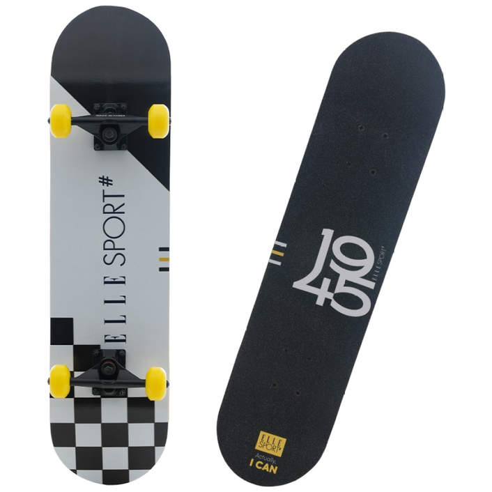 엘르 스케이트보드 입문용 초보 어린이 보드 스케이트 초등학생 가방티툴, 엘르일반형블랙, 1개