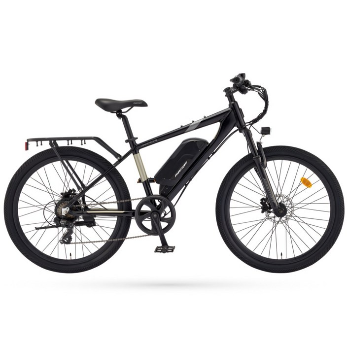 2024 삼천리 팬텀 HX 전기자전거 출퇴근용 PAS 스로틀 겸용 26인치, 블랙 (무광), 알루미늄