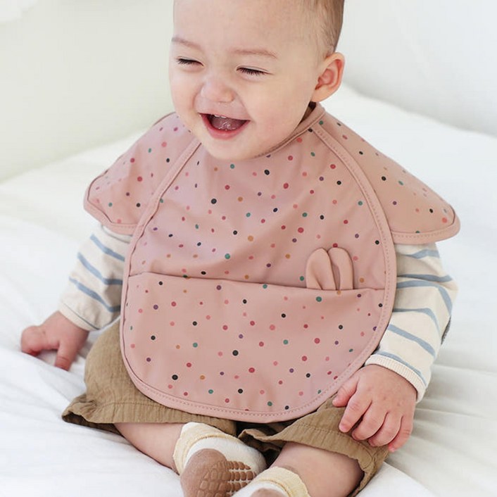 마롤로뜨 아기 방수 턱받이 침받이