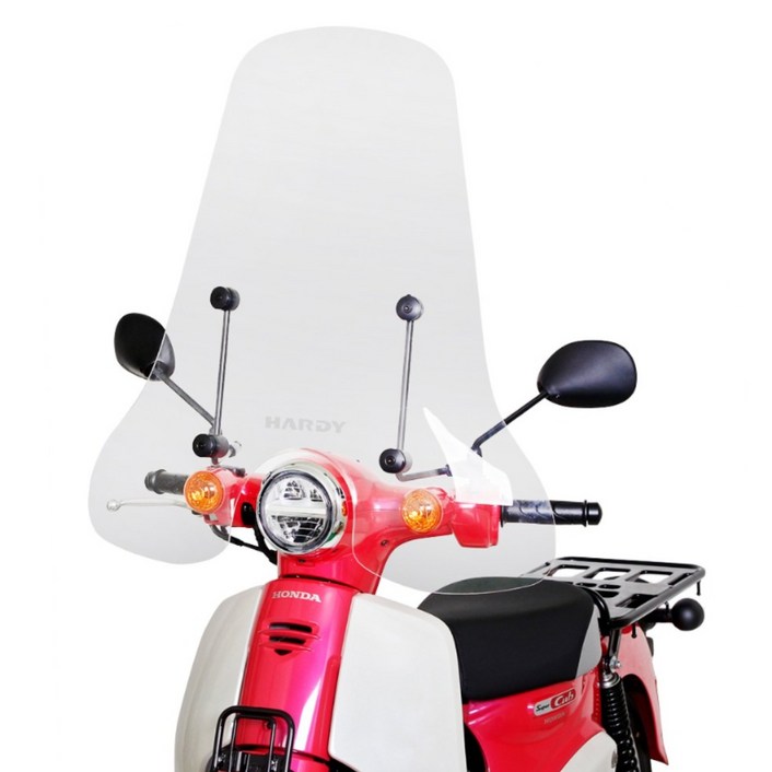 하디 혼다 슈퍼커브110 2021년2025년 튜닝 롱 클리어 윈드스크린, 1개