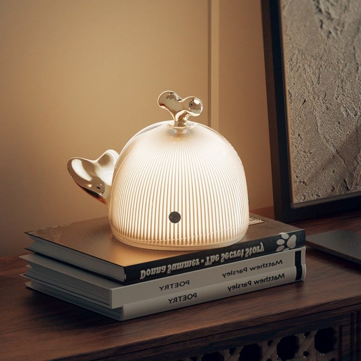 나이트 웨일 무드등 LED 무선 포터블 감성무드등 인테리어선물 아이방조명 캠핑조명