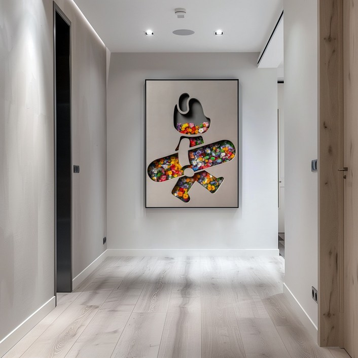 [인메이블] 베어브릭 인테리어 액자 8종 아이방 서재 소품 굿즈 액자