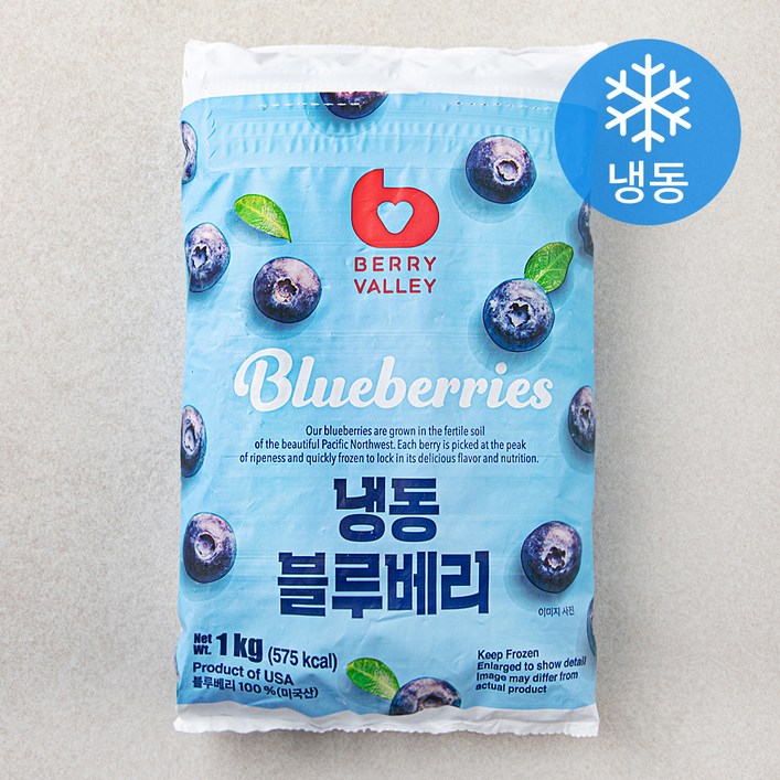베리밸리 미국산 블루베리 냉동, 1kg, 1개