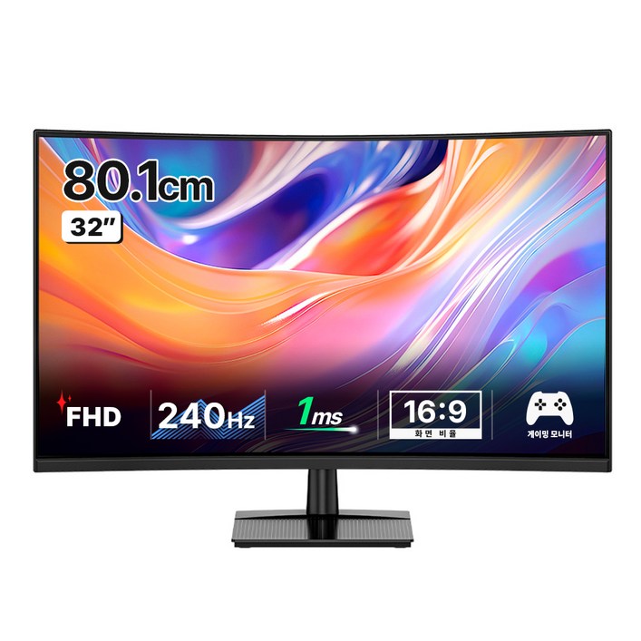 한성컴퓨터 FHD 240Hz 게이밍 커브드 모니터, 80.1cm, TFG32F24V2일반