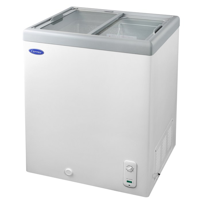 캐리어 저소음 다목적 유리도어 냉동고 97L 방문설치