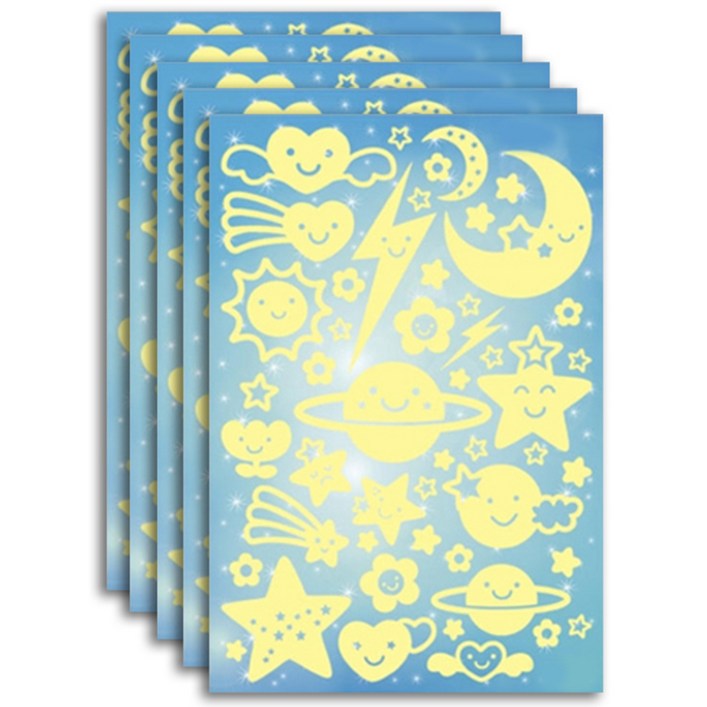 환타스틱스 야광별 스티커 5p 환타스틱스 야광별 스티커 5p