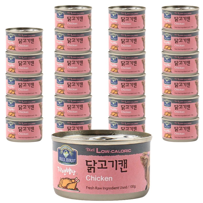 벨버드 애완동물 자연밥상 원형캔 간식