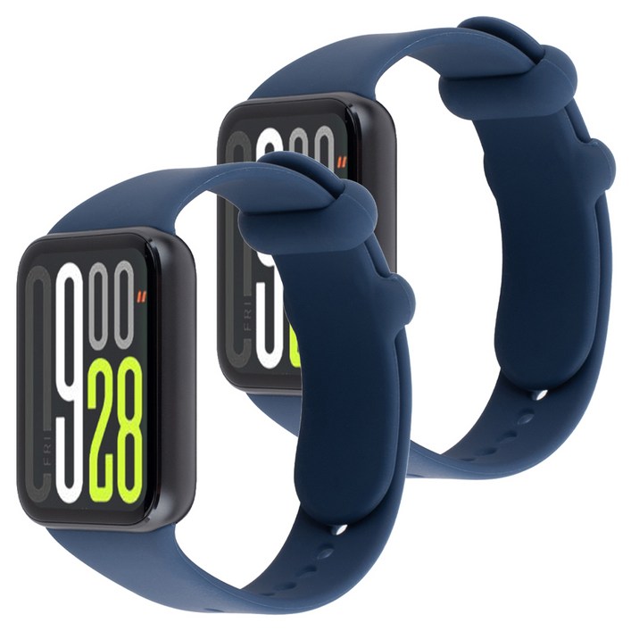 구스페리 스마트워치 실리콘 스트랩, 블루, 2개