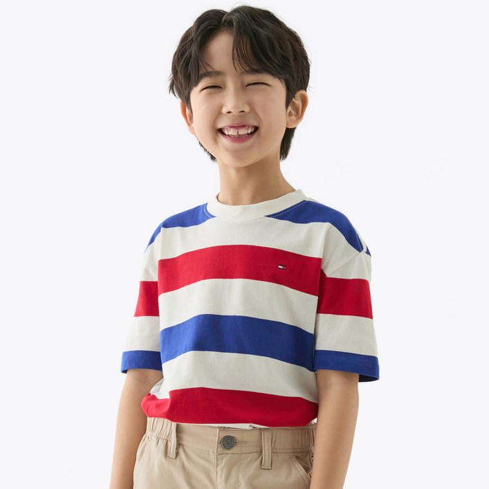 타미힐피거 아동용 볼드 스트라이프 티셔츠