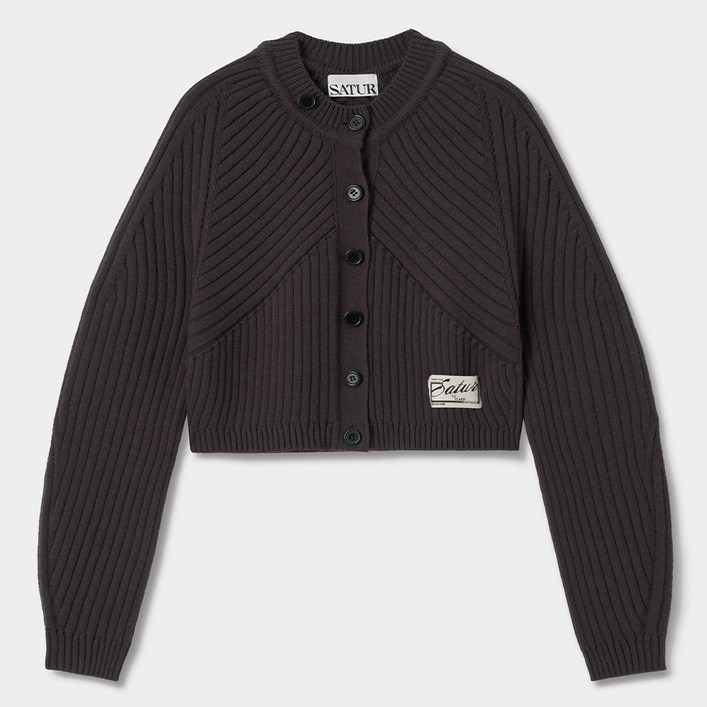 세터 여성용 소프 커브드 니트 가디건 SA233WKT01BR