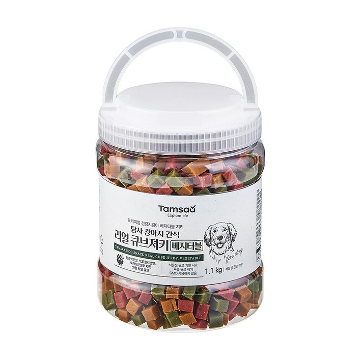 탐사 강아지 리얼 촉촉 큐브 져키