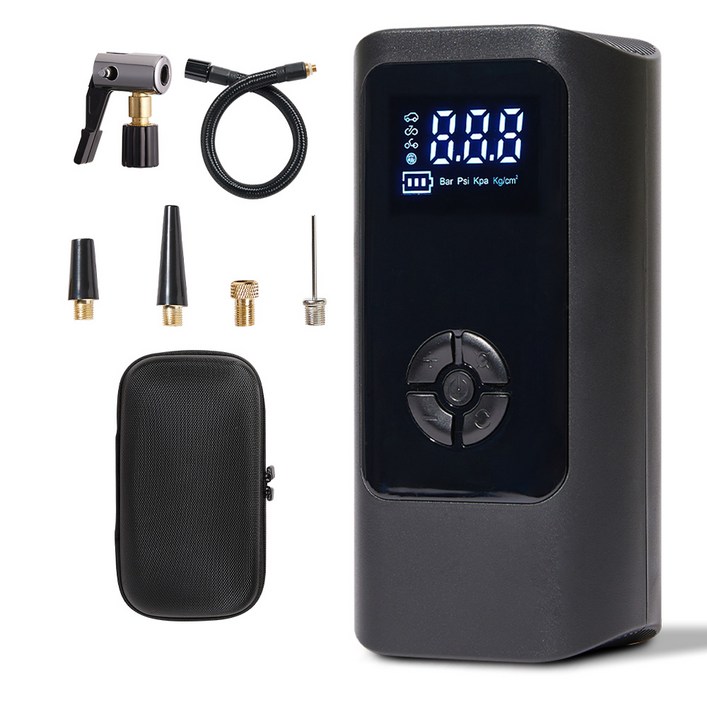 메이튼 휴대용 올인원 에어펌프 6000mAh  30cm연장선