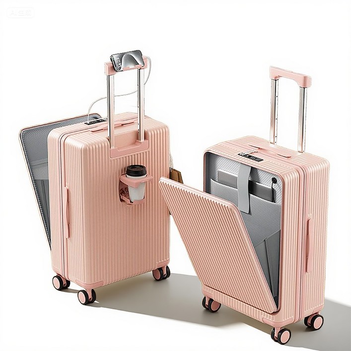 보튼캐리어 전면 오픈형 기내용 캐리어 FCL11