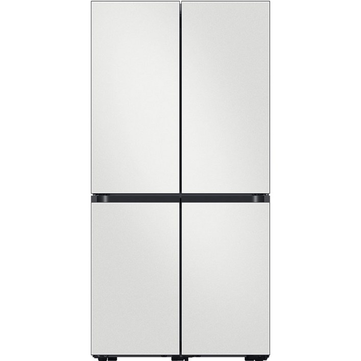 삼성전자 비스포크 프리스탠딩 4도어 냉장고 865L 방문설치, 코타 화이트도어, 오프 화이트내부, RF85B923101